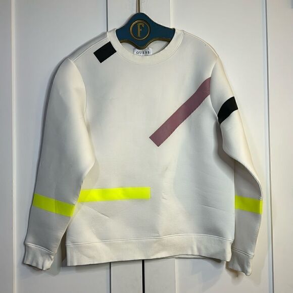 Guess His & Hers Neoprene Shirt/Sweater - L - Picture 1 of 7